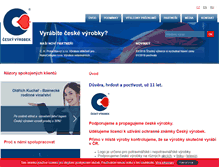 Tablet Screenshot of ceskyvyrobek.eu